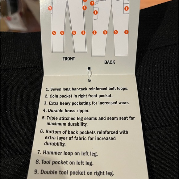 Dakota black waterproof work pants - Picture 3 of 8